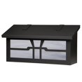thumbnail image 1 of Americas Finest Lighting AF-3012-TB-WW Gamble Horizontal Mailbox, Wispy White - Textured Black, 1 of 1