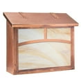 thumbnail image 1 of Americas Finest Lighting AF-3023-OP-HN Double T Large Mailbox, Honey - Old Penny, 1 of 1