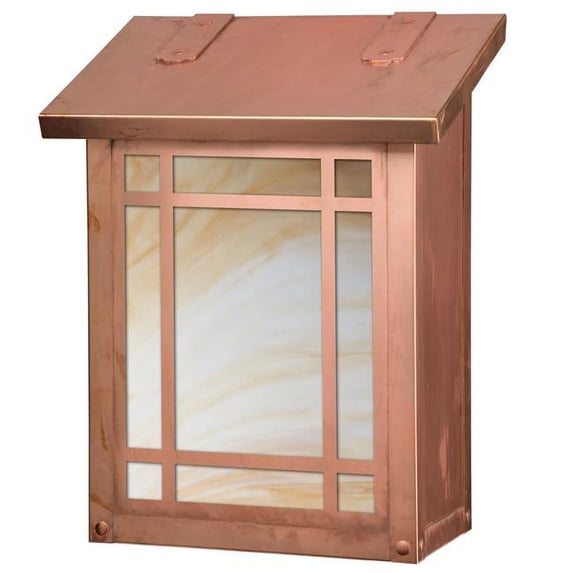 Americas Finest Lighting AF-3041-OP-HN Summit Verical Mailbox, Honey - Old Penny