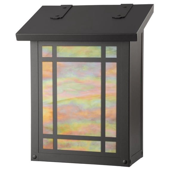 Americas Finest Lighting AF-3041-TB-GI Summit Verical Mailbox, Gold Iridescent - Textured Black