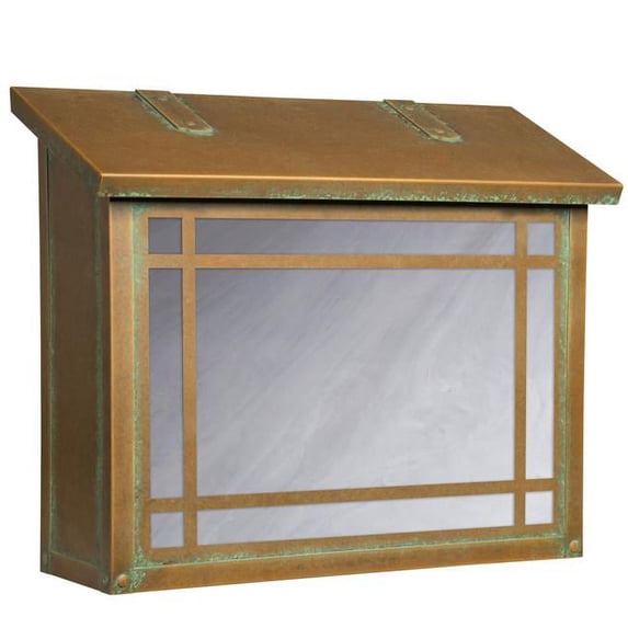 Americas Finest Lighting AF-3043-NV-WW Summit Large Mailbox, Wispy White - New Verde