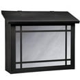 thumbnail image 1 of Americas Finest Lighting AF-3043-TB-WW Summit Large Mailbox, Wispy White - Textured Black, 1 of 1