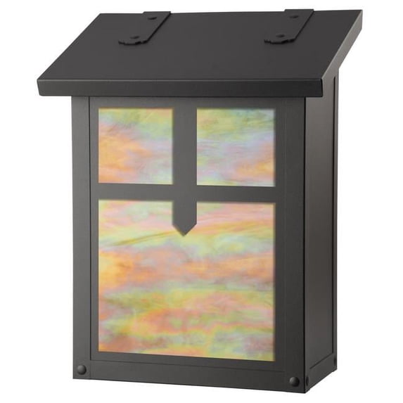 Americas Finest Lighting AF-3051-TB-GI Arrow Verical Mailbox, Gold Iridescent - Textured Black