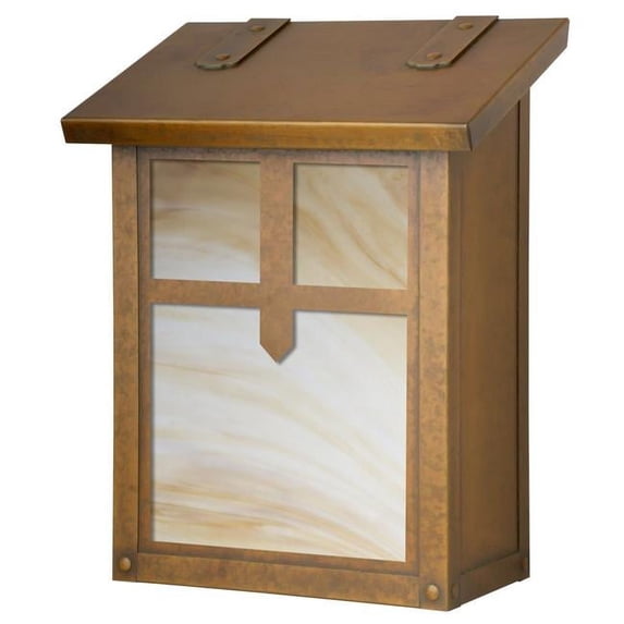 Americas Finest Lighting AF-3051-WB-HN Arrow Verical Mailbox, Honey - Warm Brass