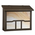 thumbnail image 1 of Americas Finest Lighting AF-3063-BZ-HN Cloud Lift Large Mailbox, Honey - Architectural Bronze, 1 of 1