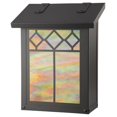 thumbnail image 1 of Americas Finest Lighting AF-3071-TB-GI Window 1 Verical Mailbox, Gold Iridescent - Textured Black, 1 of 1
