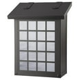 thumbnail image 1 of Americas Finest Lighting AF-3091-TB-WW Window 3 Verical Mailbox, Wispy White - Textured Black, 1 of 1