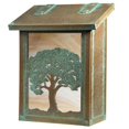 thumbnail image 1 of Americas Finest Lighting AF-3121-NV-HN Oak Tree Verical Mailbox, Honey - New Verde, 1 of 1