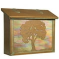 thumbnail image 1 of Americas Finest Lighting AF-3123-NV-GI Oak Tree Large Mailbox, Gold Iridescent - New Verde, 1 of 1