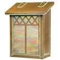 thumbnail image 1 of Americas Finest Lighting AF-3141-NV-GI Window 4 Verical Mailbox, Gold Iridescent - New Verde, 1 of 1