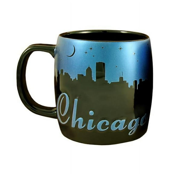 Americaware SMCHI06 Chicago 22 oz Night Sky Silhouette Mug