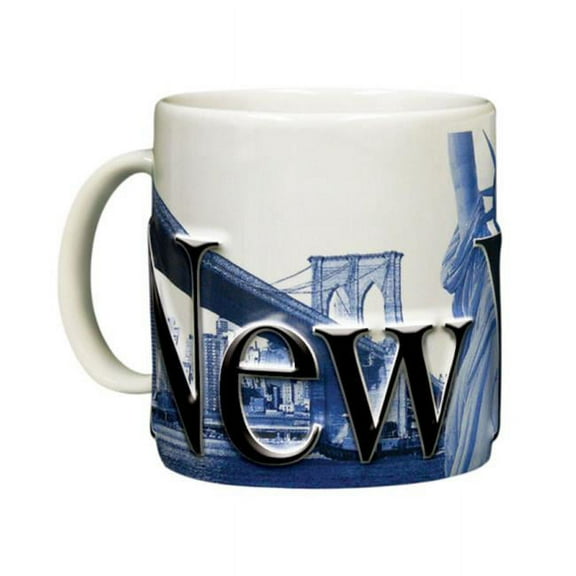 Americaware SMNYC01 New York 18 oz Duo Tone Blue Relief Mug