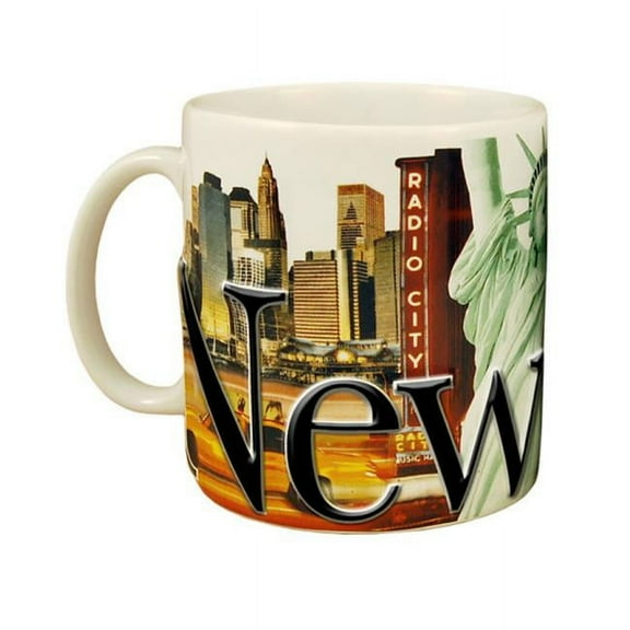 Americaware SMNYC03 New York 18 oz Full Color Relief Mug