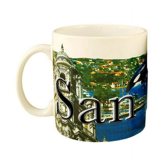 Americaware SMSDC03 San Diego 18 oz Full Color Relief Mug