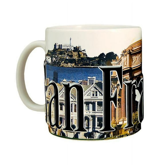 Americaware SMSFN02 San Francisco 18 oz Full Color Relief Mug