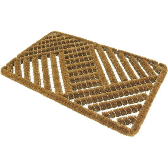 Americo Boot Scraper Doormat - Plastic, Multicolor, Rectangle - 18 x 30 In.