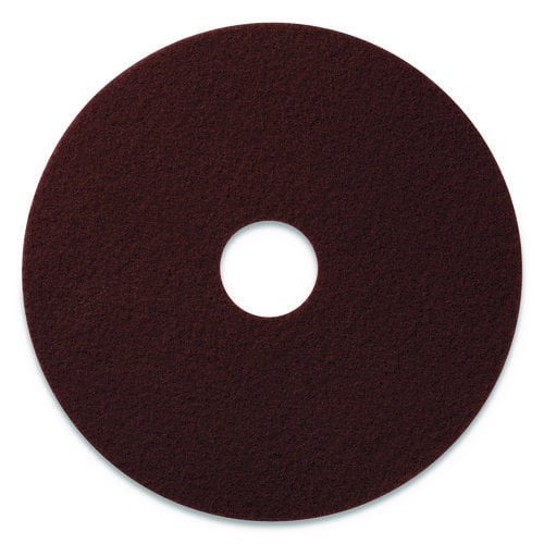 Americo EcoPrep EPP Specialty Pads, 20" Diameter, Maroon, 10/Carton
