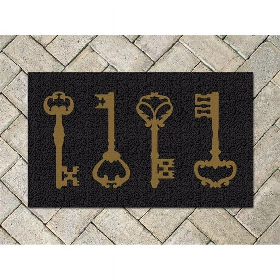 18X30 GOLD KEYS MAT