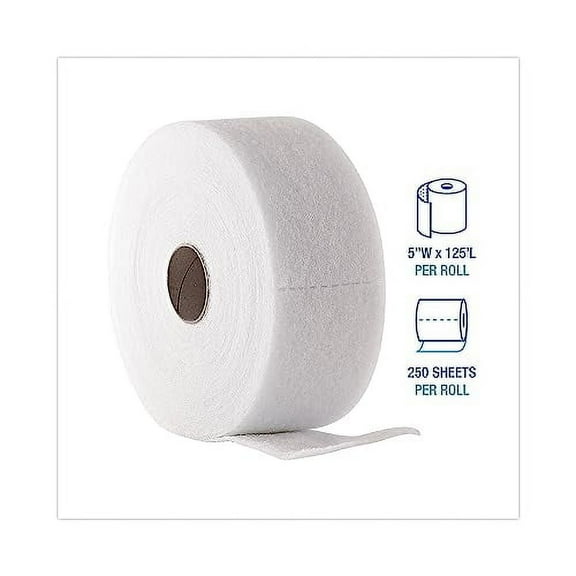 Americo TrapEze Disposable Dusting Sheets, 5-inch x 125 ft, White, 250 Sheets/Roll, 2 Rolls/Carton (582505)
