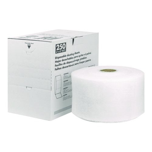 Americo TrapEze Disposable Dusting Sheets, 5" x 6", 250 Sheets/Roll