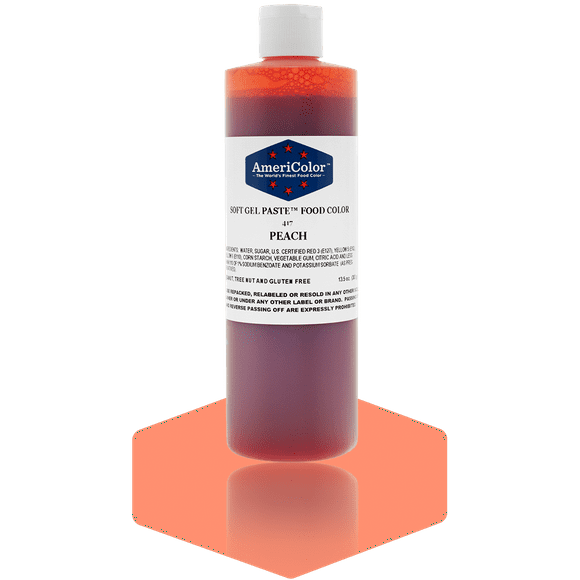 Americolor Peach Soft Gel Paste 13.5 Ounces