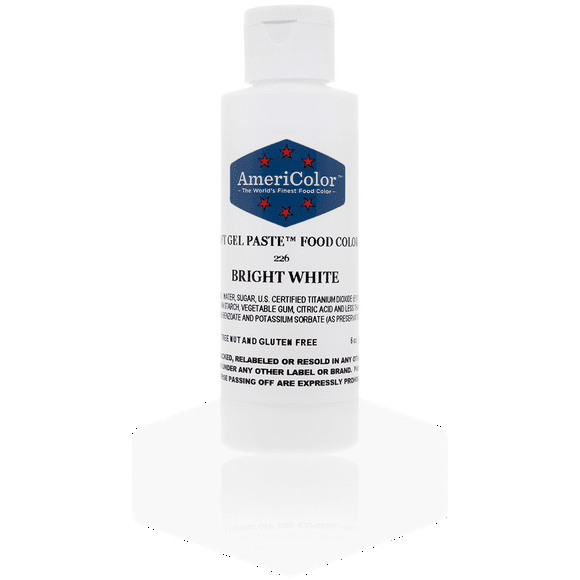 Americolor Soft Gel Paste Bright White 6 oz.