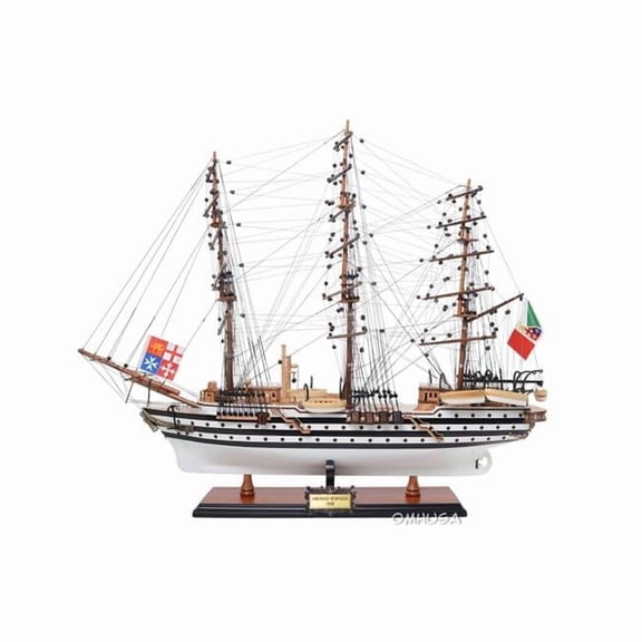 Amerigo Vespucci Painted Medium Ship