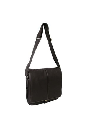 1833-4 Legacy Leather Teddy Shoulder Bag, Dark Brown