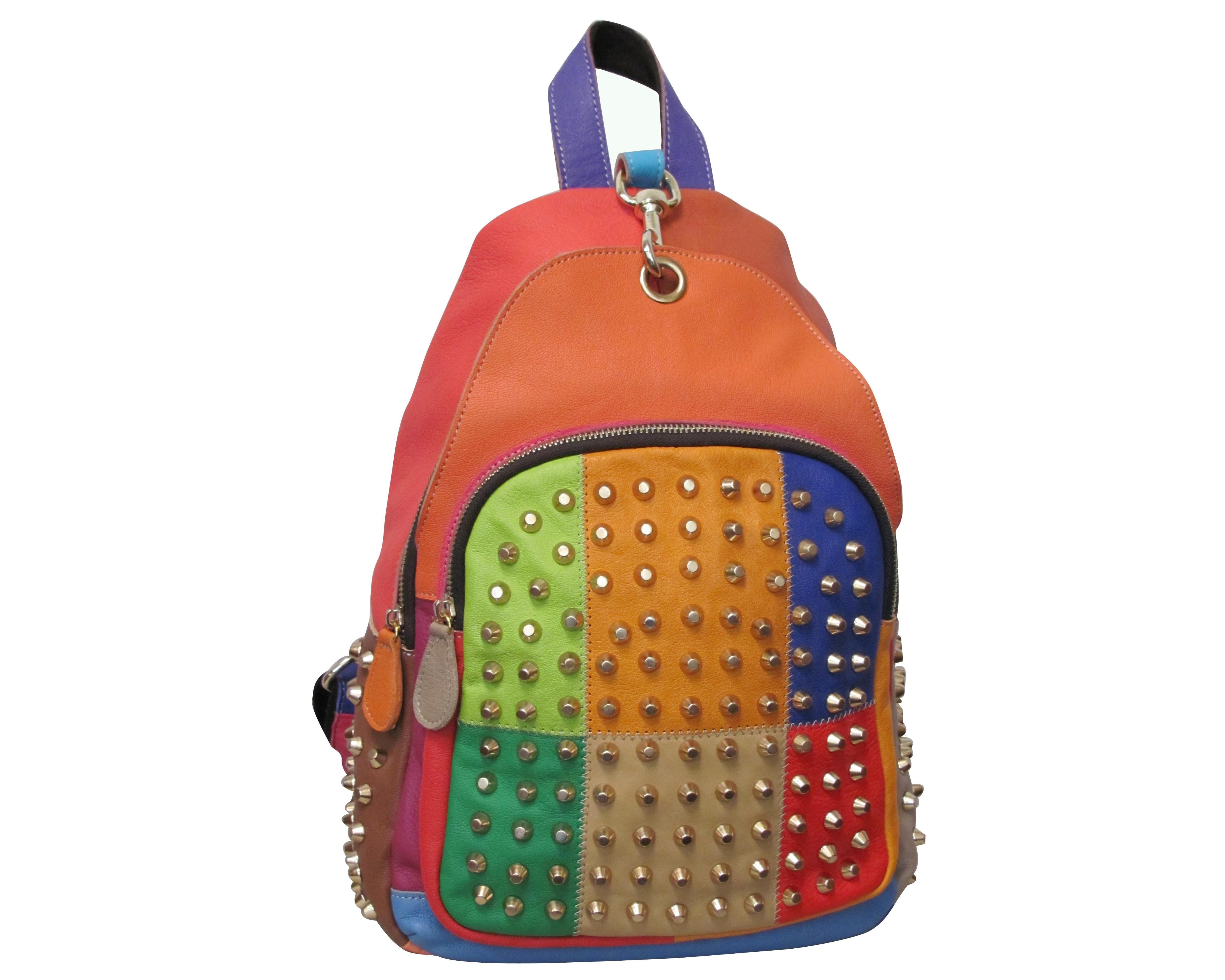 amerileather clementi leather backpack Xanadu Rainbow This genuine top Amerileather Clementi Backpack (#1512-029) (Off