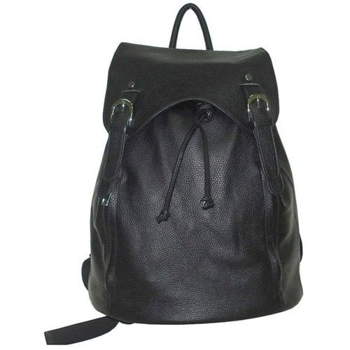 Amerileather Clementi Leather Backpack in Black Color