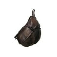 thumbnail image 1 of Amerileather Cross Body Leather Sling Bag in Dark Brown Color, 1 of 4