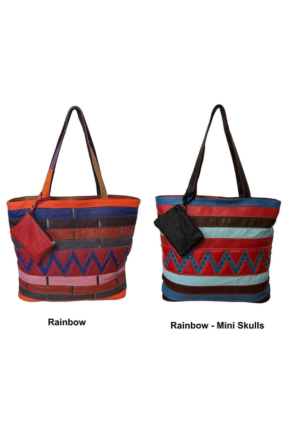 Etta Rainbow Tote Rainbow - Mini Skulls (1937-8)