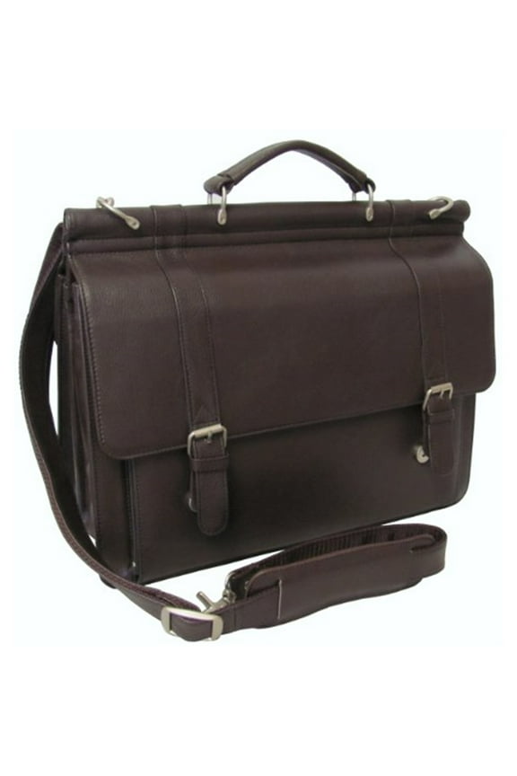 AmeriLeatherExecutive Briefcase - Genuine Leather Business Bag for Men - Laptop Briefcase-Color:Brown