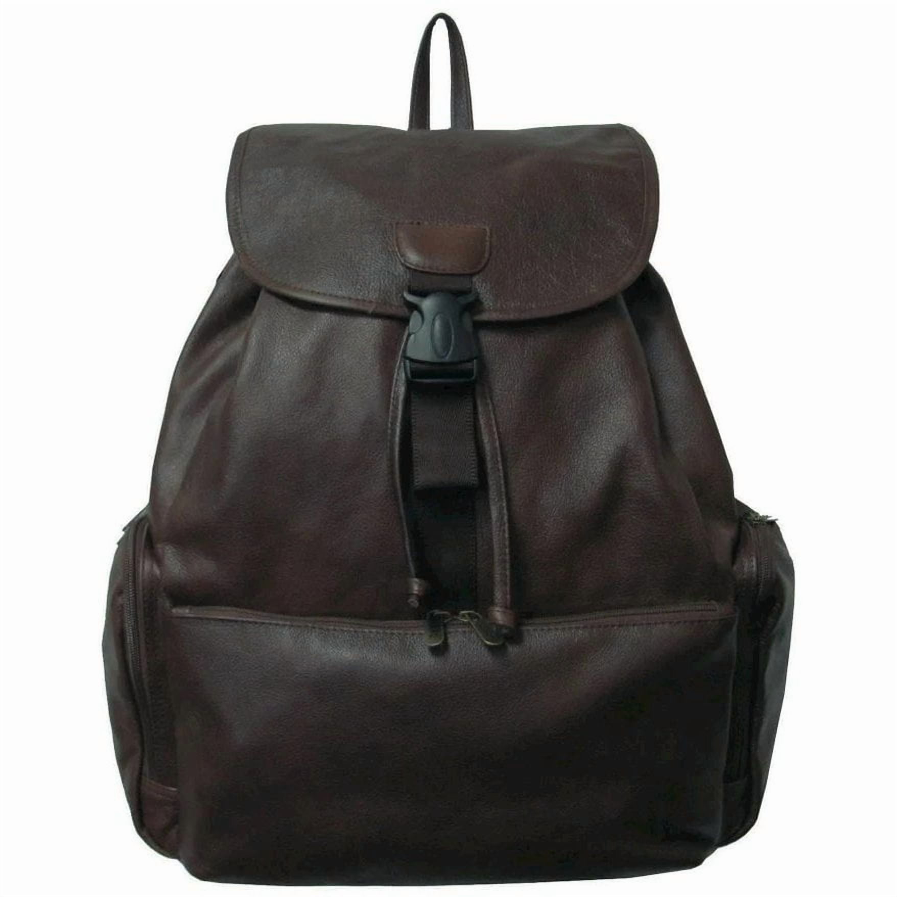 Amerileather Jumbo Leather Backpack, Brown