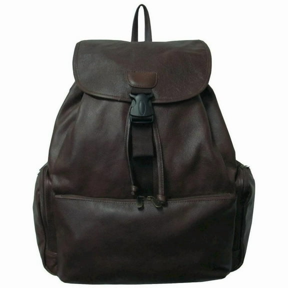 Amerileather Jumbo Leather Backpack in Dark Brown Color