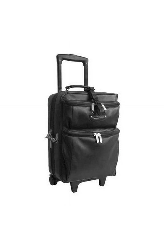 Black Leather Novix Gament Bag