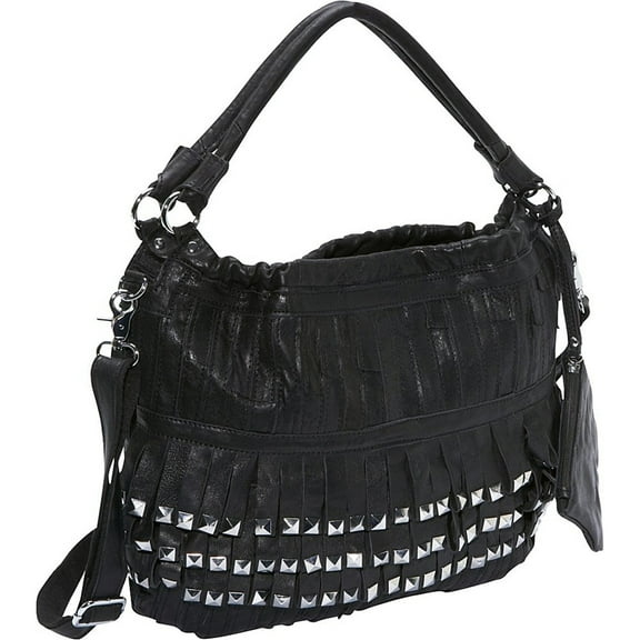 Amerileather Studded Tutu Leather Handbag