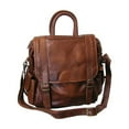 thumbnail image 1 of AmeriLeatherLeather Backpack 3 Way Convertible Women's Travel Bag Purse Shoulder Tote Bag-Color:Brown, 1 of 6