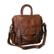 AmeriLeatherLeather Backpack 3 Way Convertible Womens Travel Bag Purse Shoulder Tote Bag-ColorBrown