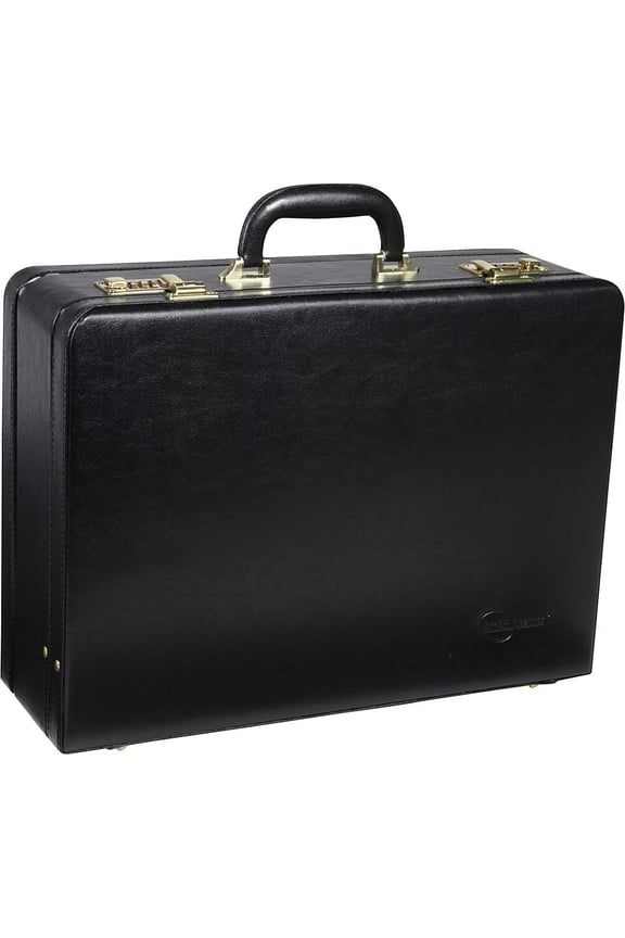 Amerilether Large Expandable Faux Leather Attachè Case (#2894-89)