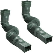 Amerimax 2-Pack Green Flexible Downspout Extension Gutter Connector Rainwater Drainage