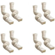 Amerimax 2-Pack Stone Flexible Downspout Extension Gutter Connector Rainwater Drainage Four Pack