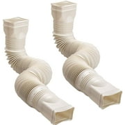 Amerimax 2-Pack Stone Flexible Downspout Extension Gutter Connector Rainwater Drainage Single Pack