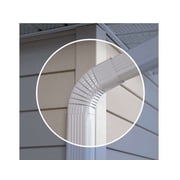 Amerimax - 2 in. x 3 in. White Aluminum Downspout B-Elbow.  Pack Of 3.