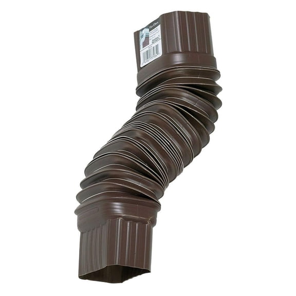 Amerimax 2'' x 3'' Flex-Elbow, Brown