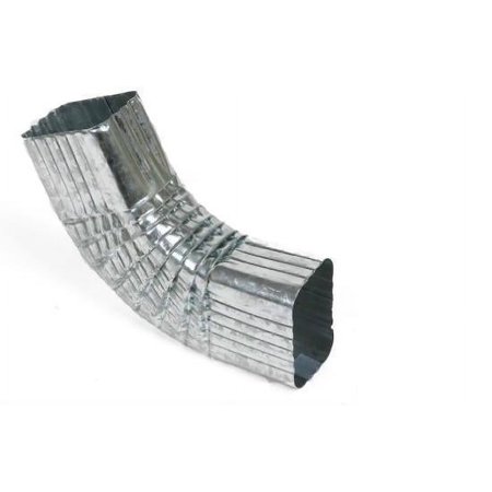 Amerimax 29265 Galvanized Steel Side Elbow, 2" x 3", Mill Finish, Each