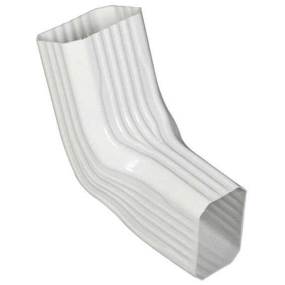 Amerimax Home Products Gutter Elbow Vinyl Type A/B - Durable - 1 Pack, White
