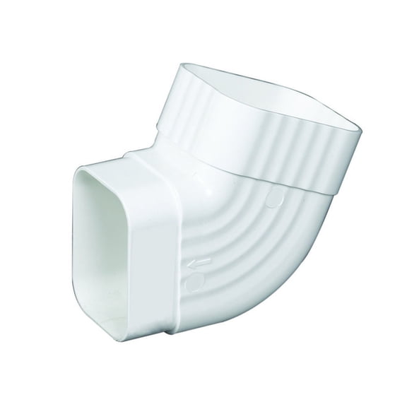 Amerimax Home Products Gutter Elbow Vinyl - Durable - 2" x 3", White