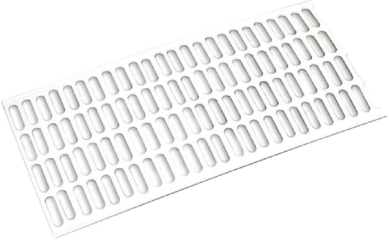 Amerimax 4.5 in. W x 60 in. L White Vinyl Gutter Guard - Case of: 20;20