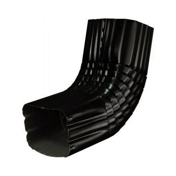 Amerimax 4 in. H X 2 in. W X 3 in. L Black Aluminum A Downspout Elbow